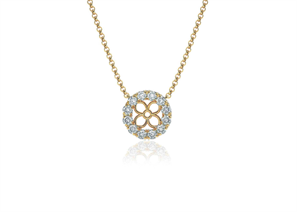 Gold Plated CZ Studded Pendant